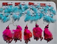 Decorative Hanging Feathers & Beads