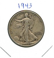 1943 Walking Liberty Silver Half Dollar