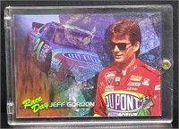 Jeff Gordon racing card with hard case