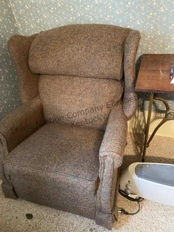 Fabric covered recliner