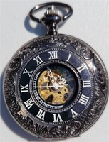 Caifu Pocket Watch With Visable Works - Untested