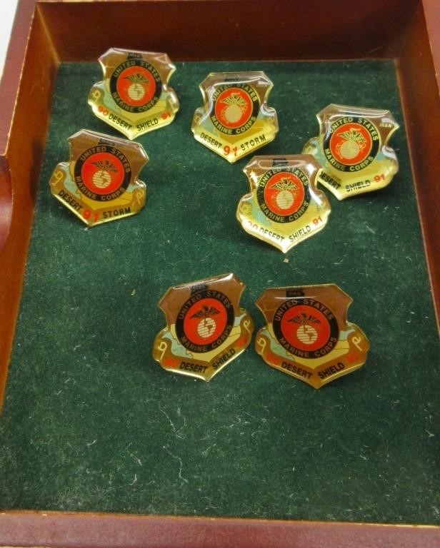 USMC Desert Shield Pins