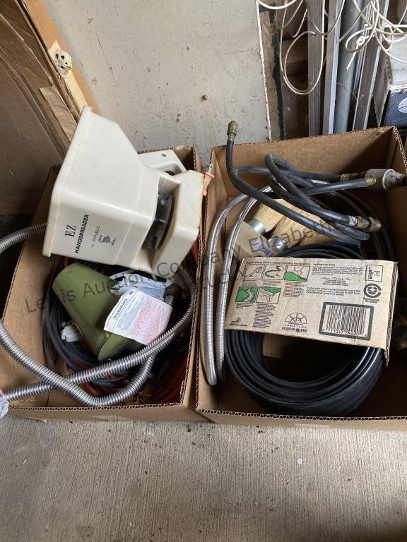 2 boxes extension, cord, unknown length, armor,