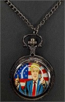 30" Trump pocket watch necklace