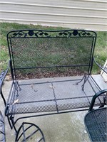 Metal porch swing, 43 inches wide