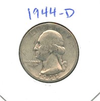 1944-D Washington Silver Quarter