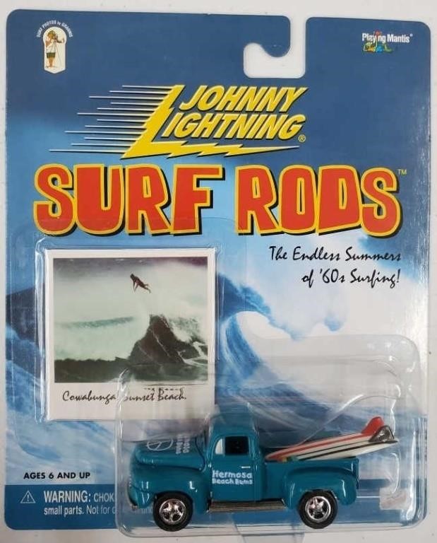 Johnny Lightning Surf Rods Hermosa Beach Bums