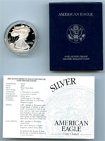 2002-W Silver American Eagle One Dollar in Box