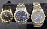 3 Men's Watches -  Bert Pulitzer, Gruen +