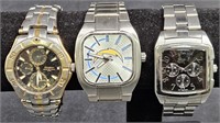 3 Men's Watches - NFL Chargers, Armiltron