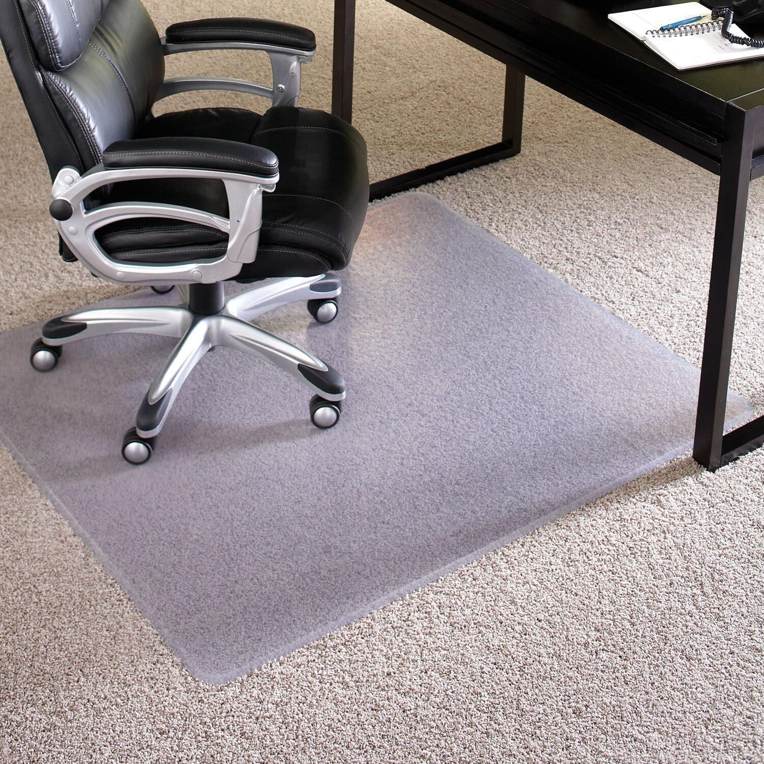 60x60 Clear Vinyl Chair Mat for Carpet