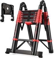 HBTower Ladder  16.5 Ft  Aluminum  Red