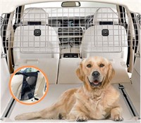 Beige Dog Car Barrier for SUVs - Adjustable