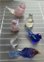 ART GLASS BIRDS