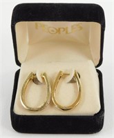 Never Worn 1/2 ct. Diamond Earrings Hoops -