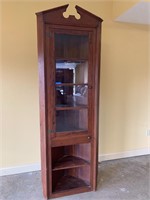 Corner Chimney 6-Shelf Curio Cabinet