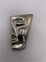 TAXCO STERLING SILVER MODERNIST BROOCH-MEXICO