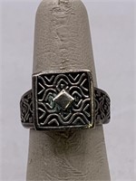 SIGNED STERLING SILVER RING
