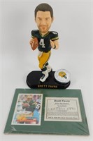 Packers Favre Card and Bobble Head