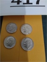 1964-P (4) Roosevelt Dimes