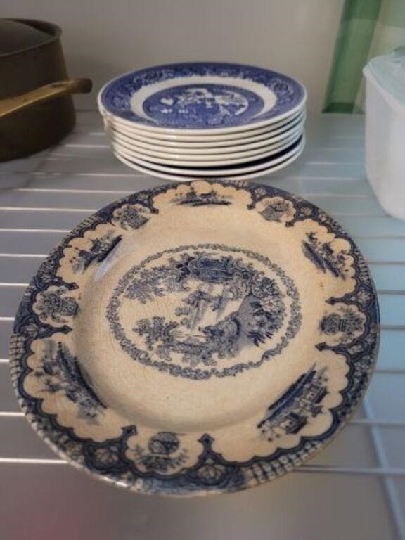 BLUE AND WHITE PLATES