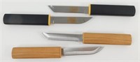 (2) 3" Blade Stainless Steel Concealed Knives -
