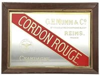 French Cordon Rouge Champagne Advertising Mirror