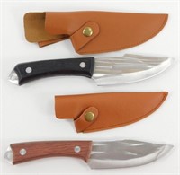 (2) 4" Stainless Steel Blade Knives - Overall 8",