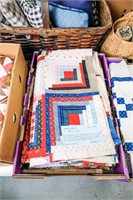 (4) Foundation Pieced Scrap Quilt Tops