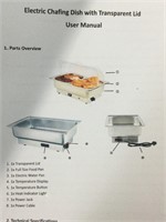 Electric Chafing Dish w/ Transparent lid (NIB)