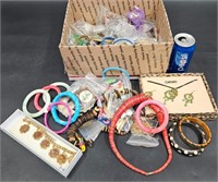 Box of Assorted Costume Jewelry