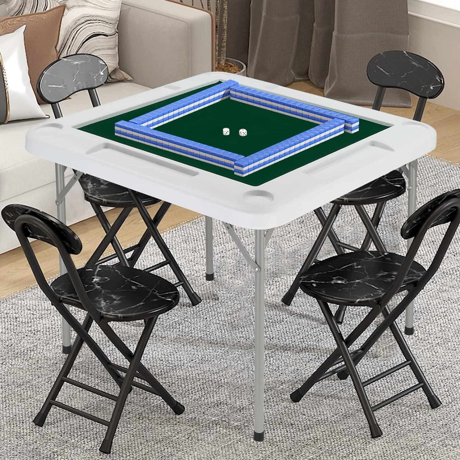 PEXMOR 35 Foldable 4 Player Mahjong Table.