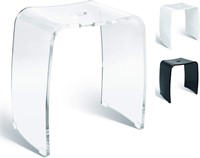 Clear Acrylic Shower Chair - 400 lb Capacity