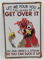 8"x12" Metal Sign - Says Let Me Pour You a Tall
