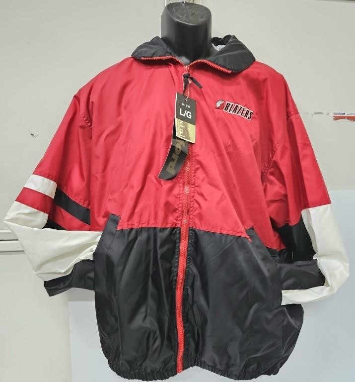 Portland Trail Blazers Jacket Sz L New