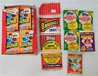 1987-91 Sealed Baseball Card Packets Topps Donruss
