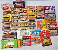 Vintage Diecast Bus Lot - Mattel, JL, Matchbox