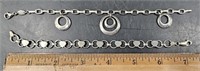 2 Sterling Silver 925 Chain Link Bracelets