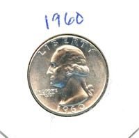 1960 Uncirculated Washington Silver Quarter