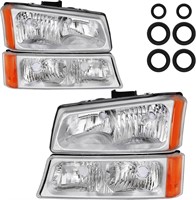 $62  03-06 Chevy Silverado Headlight  L&R Side