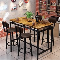 Recaceik Dining Set: 4 Table & Chairs