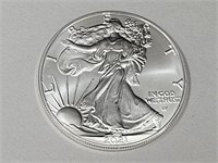 Beautiful Silver Eagle Dollar  2021 Coin