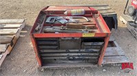 Red Tool Box w/ Misc Tools