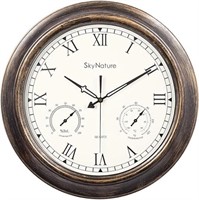 ULN - Waterproof Outdoor Clock, 18 Inch Large Outd