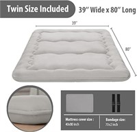 SEALED - Japanese Floor Mattress, Twin Futon Mattr