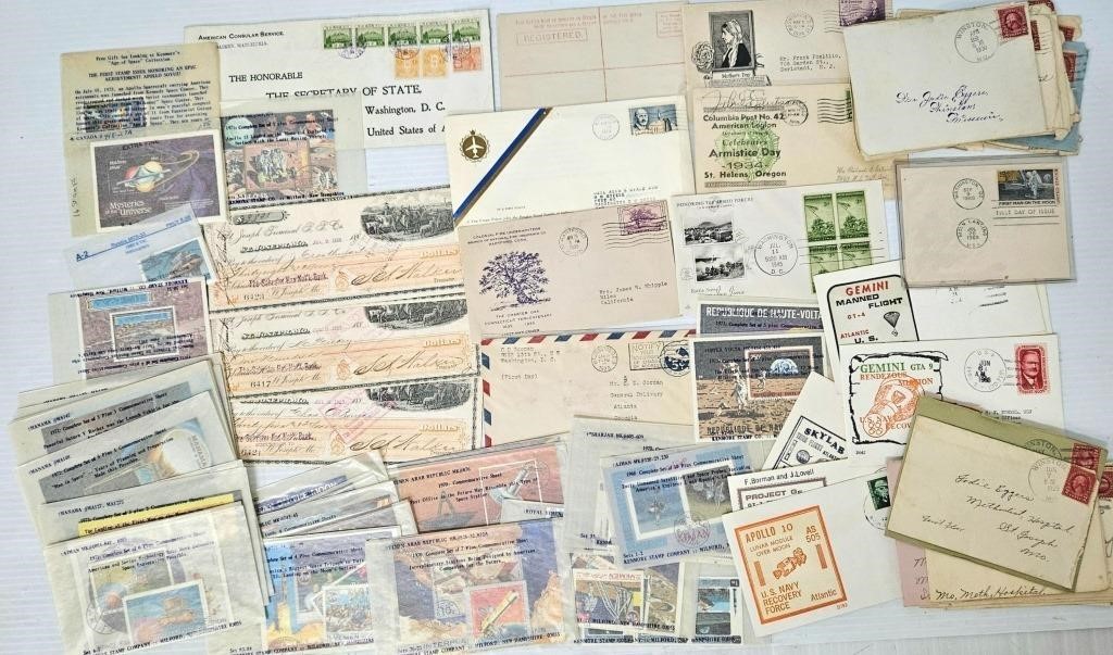 Stamps &  Envelopes - Space Flight & Exploration +