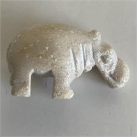 Miniature Stone Carving HIPPO 2"