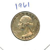 1961 Washington Silver Quarter