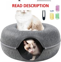 $36  Cat Tunnel Bed for 30lbs Cats  24*24*11in Gre
