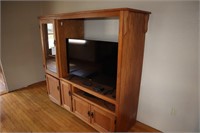 Entertainment Center with TV and disc Player